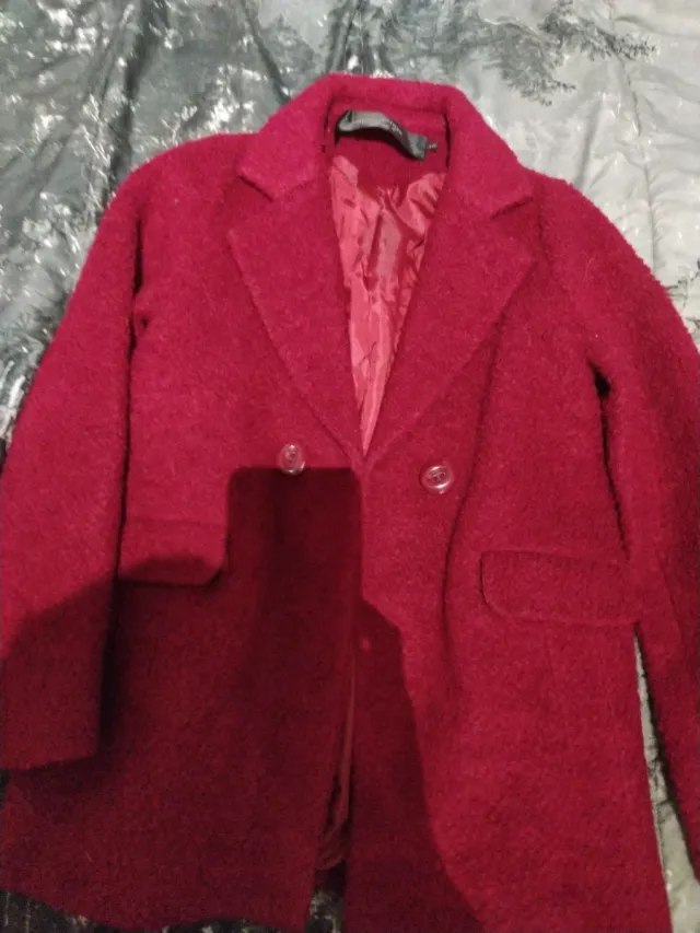 Abrigo mujer rojo