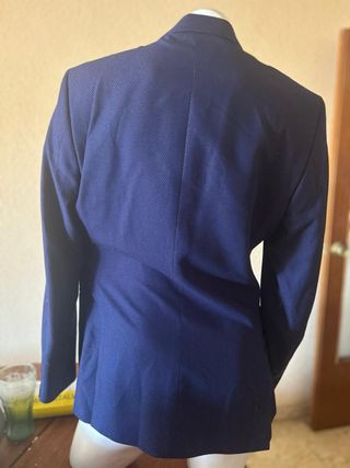 Traje de caballero azul