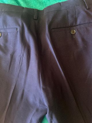 Traje de caballero azul