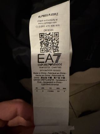 EA7 Emporio Armani Giacca Bomber Blu