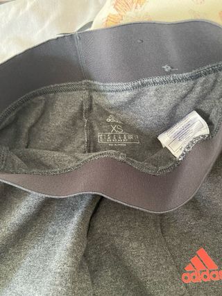 Mallas Adidas original Mujer Gris Naranja Talla XS