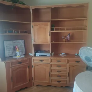 Conjunto de 2 Muebles Librería Madera