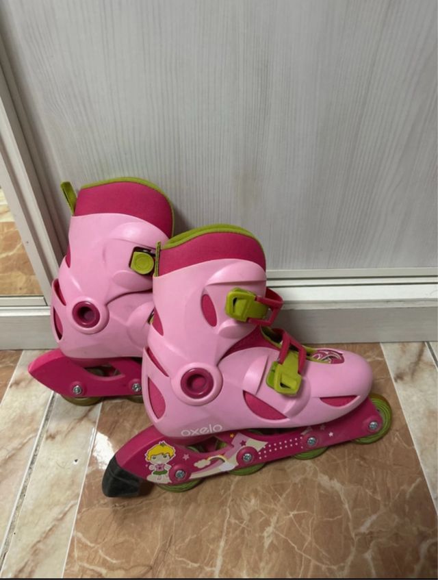 Patines Oxelo rosas talla ajustable