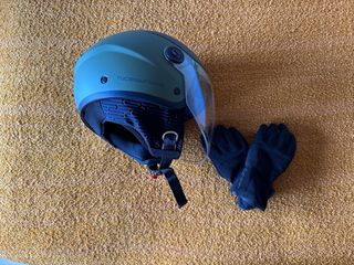 Casco Moto Verde + Guantes Nuevos Talla S