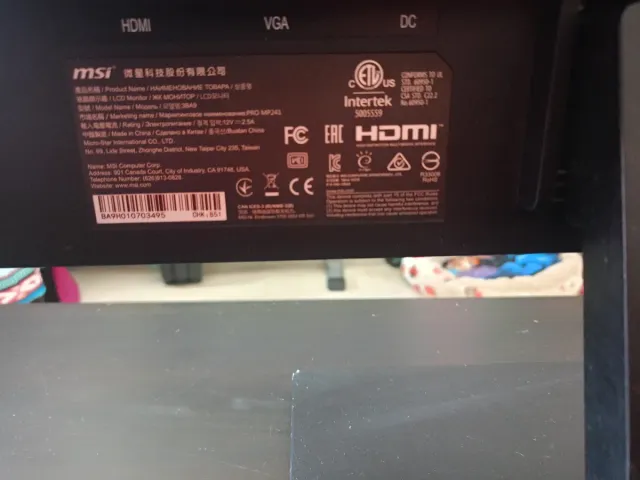 Monitor MSI 24 Negro