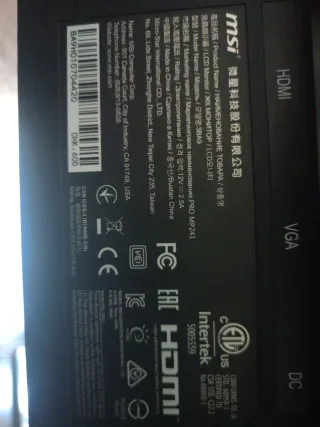 Monitor MSI 24 Negro de 75 ercio de resolución