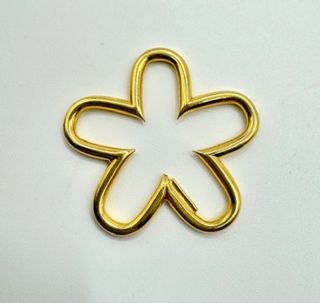 COLGANTE FLOR ORO 18K