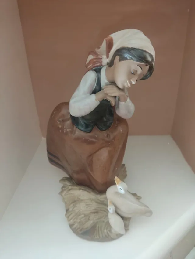Figura Lladro Niña con Patos