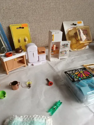 Miniaturas Casa Muñecas Muebles Cocina Cama