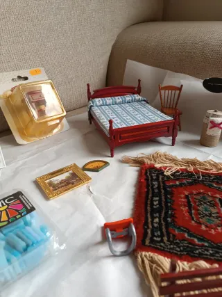 Miniaturas Casa Muñecas Muebles Cocina Cama