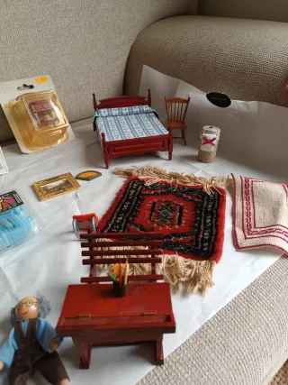 Miniaturas Casa Muñecas Muebles Cocina Cama