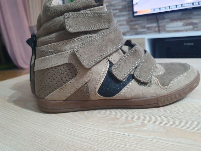 Botines Pull&Bear T36 Beige/Marrón