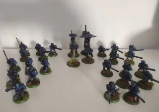 23 Guerreros Fuego Tau + 4 Drones