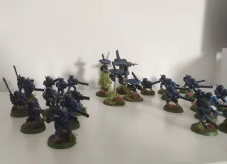 23 Guerreros Fuego Tau + 4 Drones