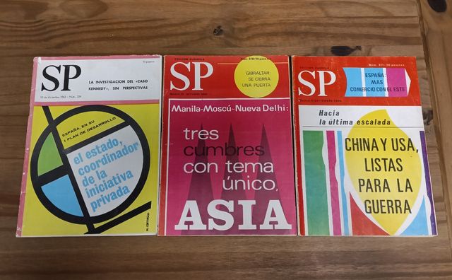 Lote revistas SP (Sección Prensa) 1963 y 1966