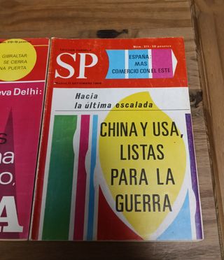 Lote revistas SP (Sección Prensa) 1963 y 1966