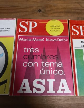 Lote revistas SP (Sección Prensa) 1963 y 1966