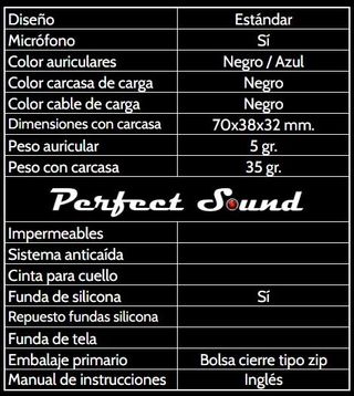 Auriculares inalámbricos (negro - azul)