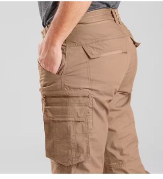Pantalón trekking hombre talla 44 beige