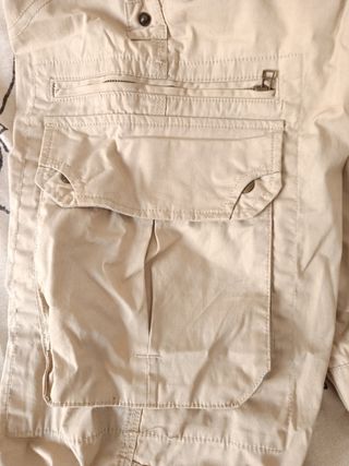 Pantalón trekking hombre talla 44 beige