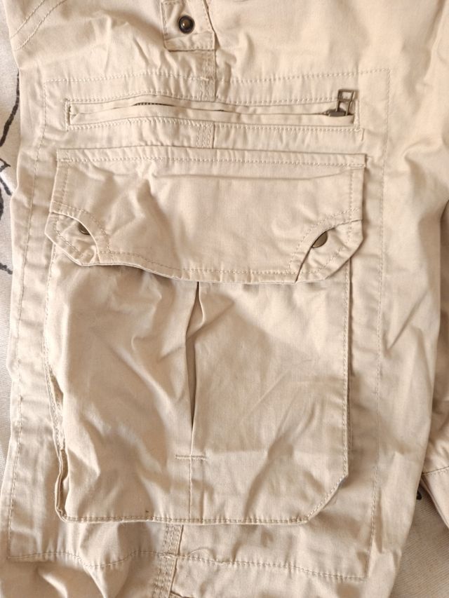 Pantalón trekking hombre talla 44 beige