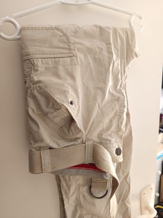 Pantalón trekking hombre talla 44 beige