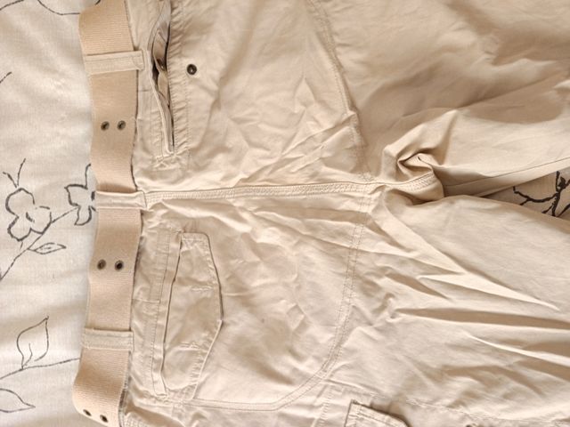 Pantalón trekking hombre talla 44 beige