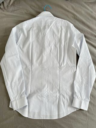 Camisa Calvin Klein, blanca con rayas azules, t.38