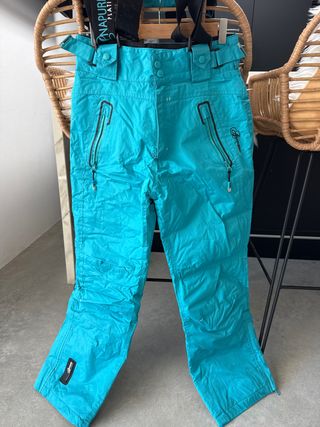 Pantalón Nieve T38 Verde Turquesa Marca Anapurna