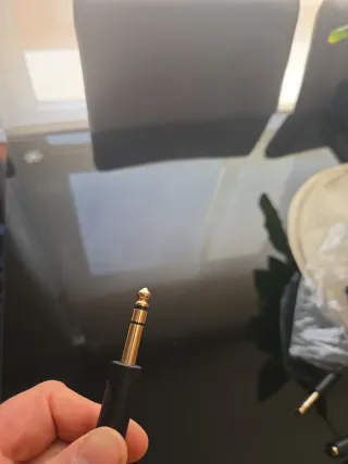 Adaptador Audio Splitter 6.35mm a 2x 3.5mm