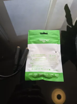 Adaptador Audio Splitter 6.35mm a 2x 3.5mm