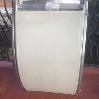 Amaca pieghevole in alluminio argentata