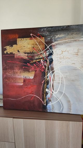 Cuadro Textura Madera y Tela