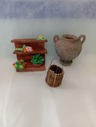 Miniature per presepe in terracotta