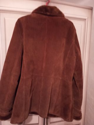 Chaqueta  piel vuelta marrón
