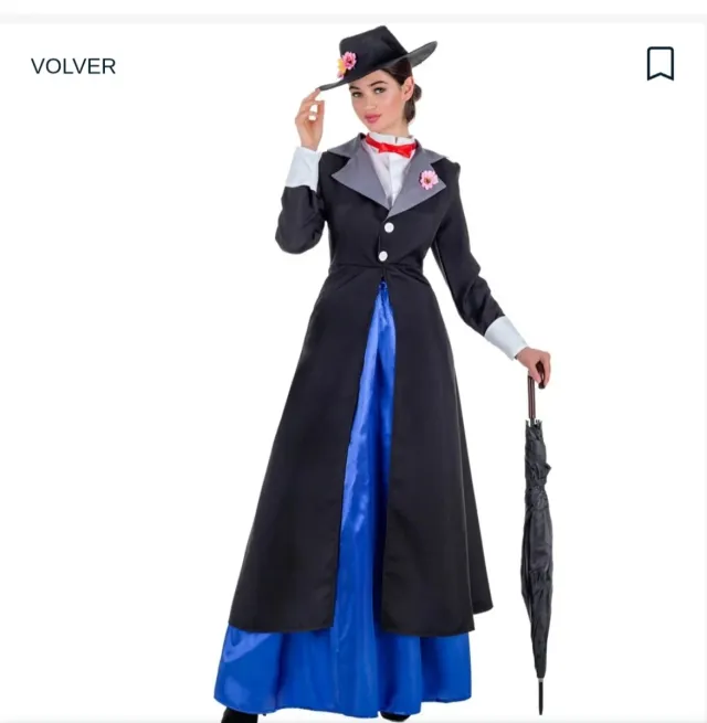 Disfraz mujer Mary Poppins Talla S