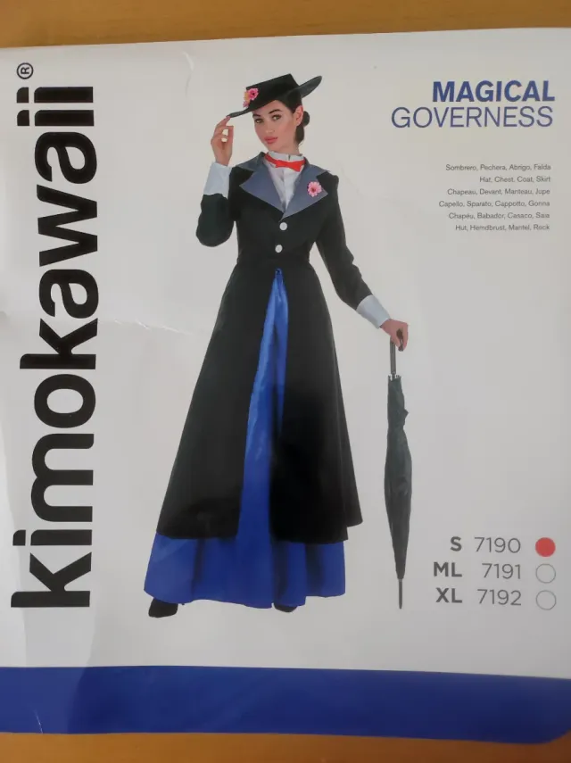 Disfraz mujer Mary Poppins Talla S