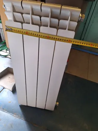 Radiador de aluminio blanco