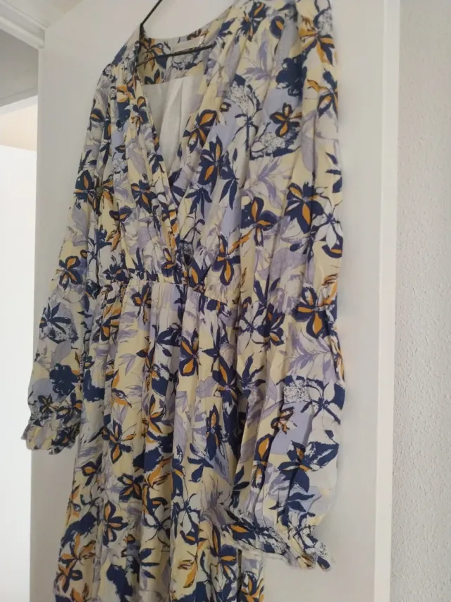 Vestido largo estampado floral
