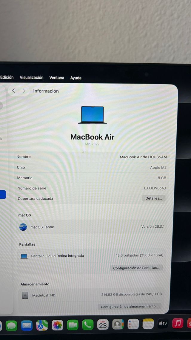 MacBook Air M2 13,6” 256GB Color Midnight