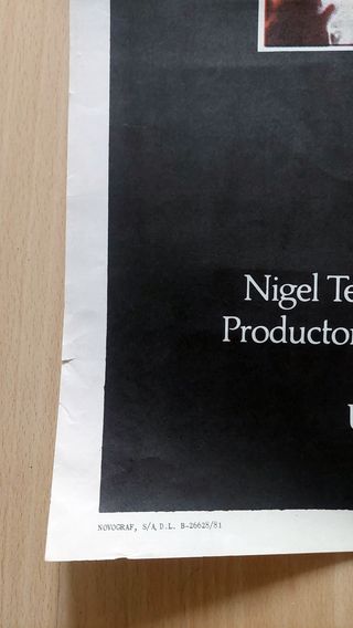 Cartel original Excalibur (1981 John Boorman)