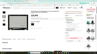 Display Touch Screen Acer Chromebook Spin 512