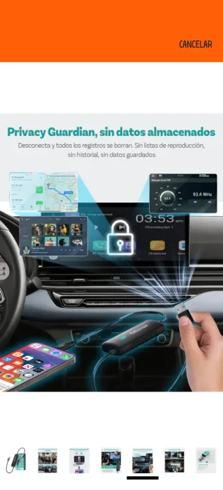 Adaptador CarPlay Inalámbrico Ottocast