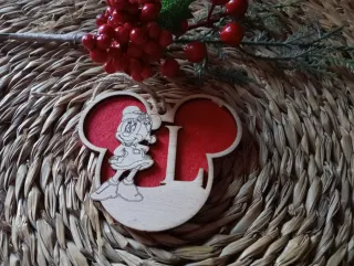 Bola Navidad Minnie Inicial L