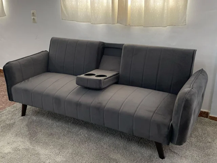 BARATO! Sofá Cama Roma Gris Nuevo