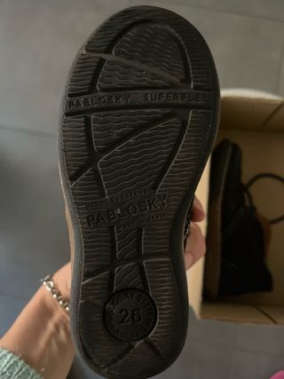 Zapato niño ante azul marino talla 26