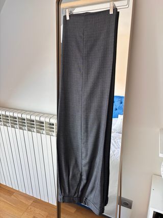 Traje Zara Blazer Cruzada + Pantalón Gris