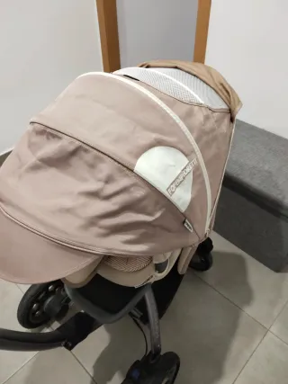Carro de paseo bebé Trío Foppapedretti Beige