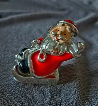 Babbo Natale in argento  Bagutta Argento Smalto