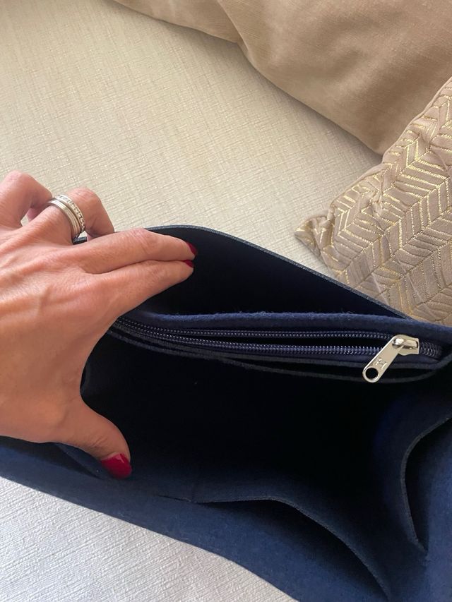 Organizador de bolso interior con compartimentos